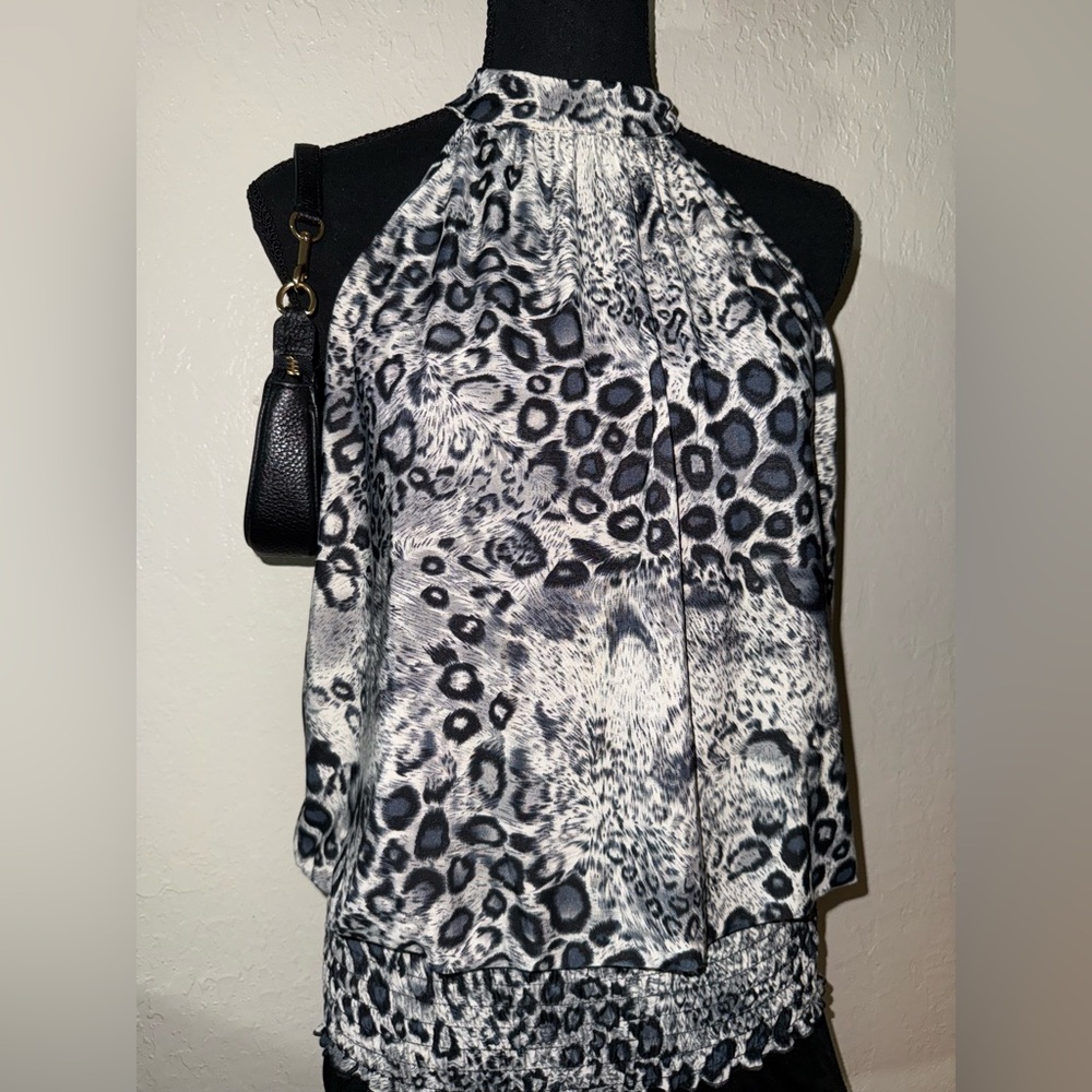 Leopard Print Halter Top